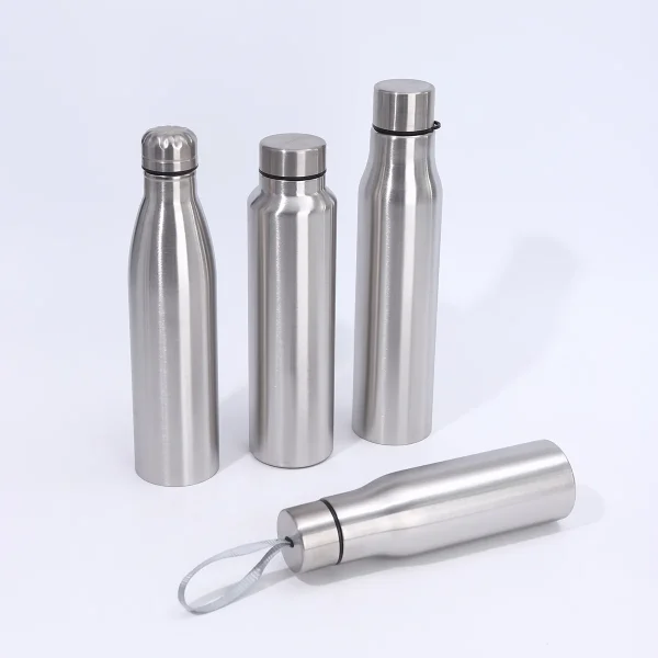 750/1000ml Stainless Steel Water Bottles Single-layer Rugged Water Cup Metal Flask Drinkware Keep Cold and Hot For Camping Sport 1