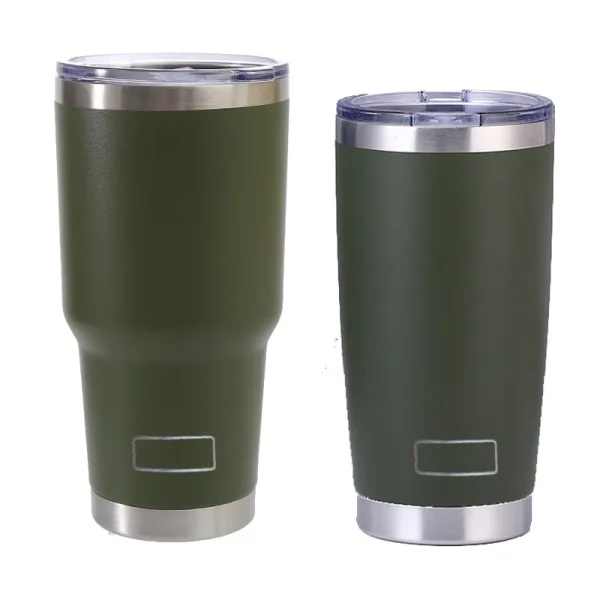 30oz 20oz Tumblers Travel Mugs Beer Cup With Straw Lids Stainless Steel Vacuum Insulat Thermal Yetys Water Bottle for Car Coffee 2