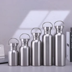 Portable Stainless Steel Water Bottle with handle 2000ml/1000ml/500ml Sports Flasks Travel Cycling Hiking Camping bicycle flask 1
