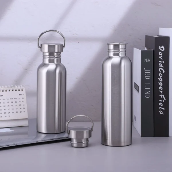 Portable Stainless Steel Water Bottle with handle 2000ml/1000ml/500ml Sports Flasks Travel Cycling Hiking Camping bicycle flask 2