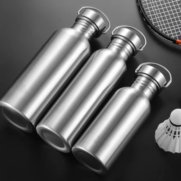 Portable Stainless Steel Water Bottle with handle 2000ml/1000ml/500ml Sports Flasks Travel Cycling Hiking Camping bicycle flask 6