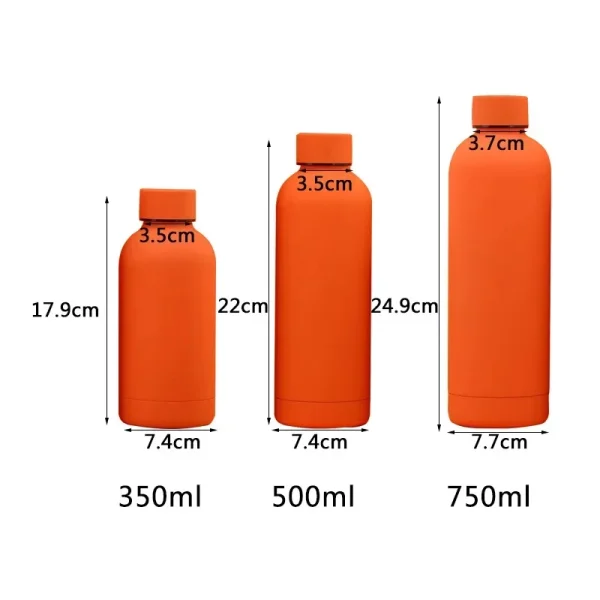 Vacuum Insulated Bottle 304 Stainless Steel Mini Thermos Large Capacity American Style Jug Frosted Outdoor Sports Water 3