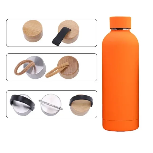 Vacuum Insulated Bottle 304 Stainless Steel Mini Thermos Large Capacity American Style Jug Frosted Outdoor Sports Water 6