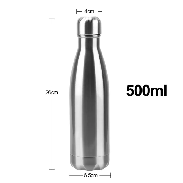 500ml Stainless Steel Water Bottle Cola Water Beer Thermos Double-Wall Insulated Vacuum Flask BPA Free Thermos for Sport Bottles 3