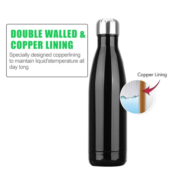 500ml Stainless Steel Water Bottle Cola Water Beer Thermos Double-Wall Insulated Vacuum Flask BPA Free Thermos for Sport Bottles 5