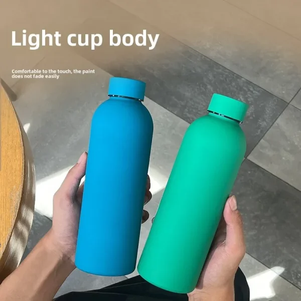 Cross-border 304 stainless steel thermos cup American small mouth outdoor sports water cup outdoor vacuum cold water cup 2
