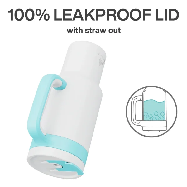 Powcan 40oz Tumbler Handle Straw Multicolor Travel Portable Water Bottle Stainless Steel Leak-Proof Car Mug Outdoor Coffee Cup 3