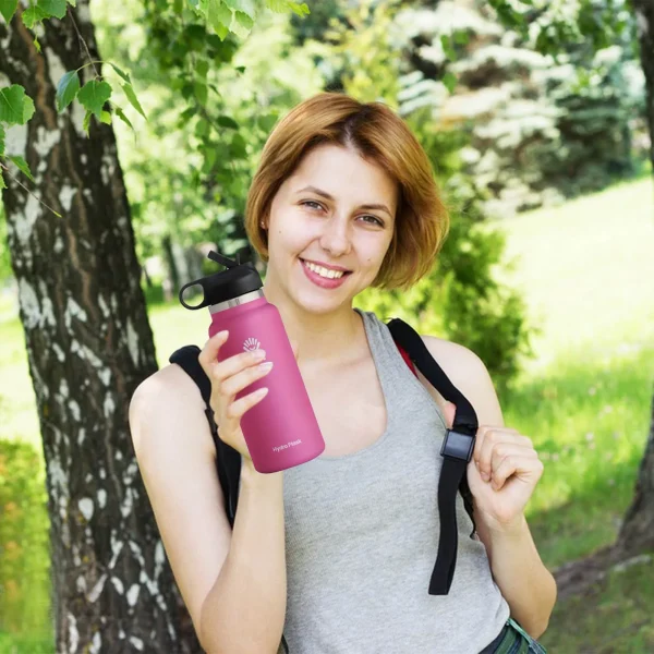 Keep Hot And Cold Thermos Bottle With Straws Stainless Steel Insulated Bottles Vacuum Flask Sports Water Cups Large Insulated Cu 2