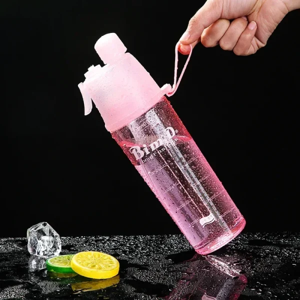 Summer Sports Spray Water Bottle Portable Sports Outdoor Water Cup Cooling Canteen Spray Cup Large Capacity Cup Fitness Tools 4
