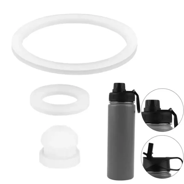 Water Bottle Vent Hole Gasket Vent Hole Gaskets Replacement Food-grade Silicone Cup Lid Gasket Rings For 14/18/22/32/40/64oz ﻿ 4