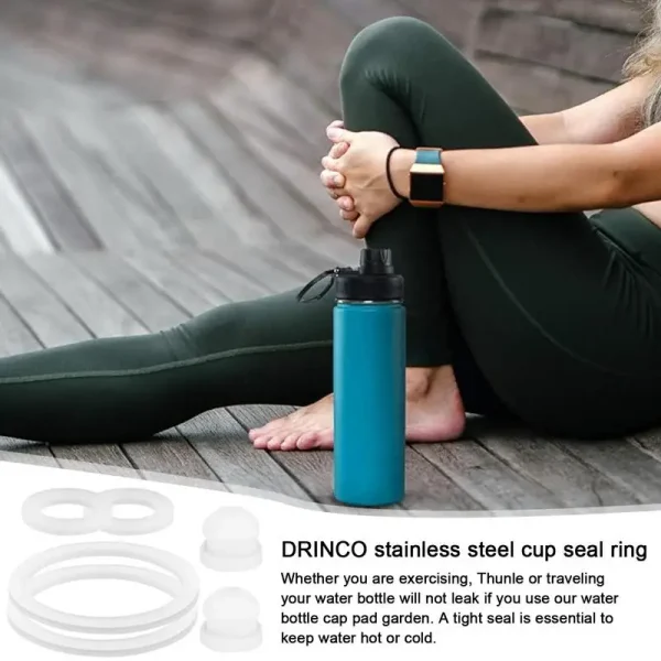 Water Bottle Vent Hole Gasket Vent Hole Gaskets Replacement Food-grade Silicone Cup Lid Gasket Rings For 14/18/22/32/40/64oz ﻿ 5