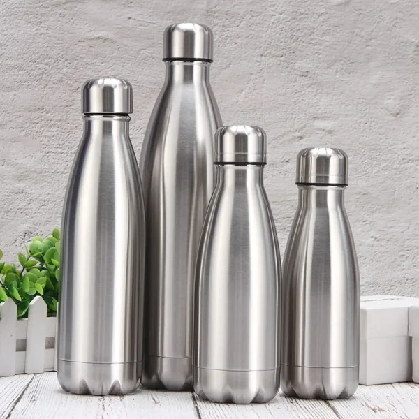Stainless Steel Water Bottle 1 Liter Free Shipping Items, Drink Bottle for Sport Travel Cups,  500 750 1000ml Water Bottles 4