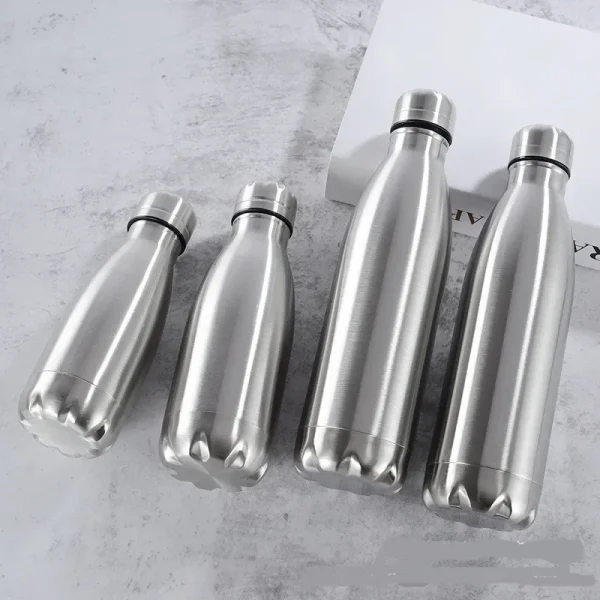 Stainless Steel Water Bottle 1 Liter Free Shipping Items, Drink Bottle for Sport Travel Cups,  500 750 1000ml Water Bottles 5