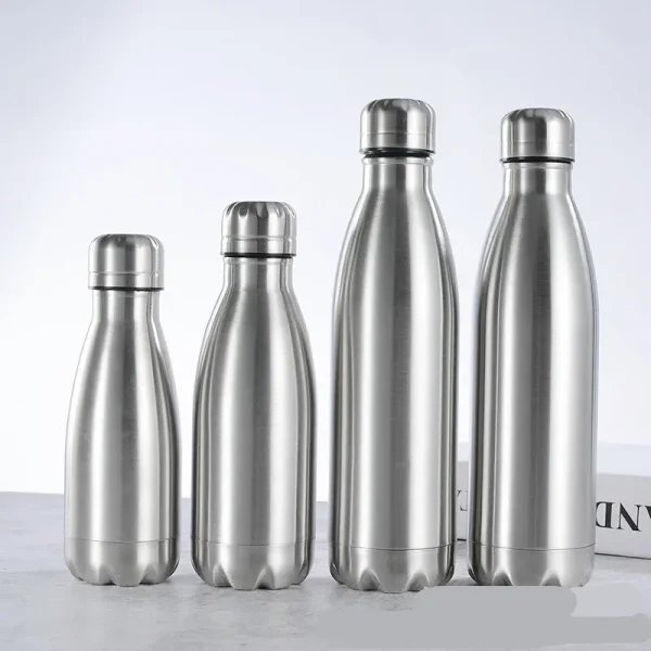 Stainless Steel Water Bottle 1 Liter Free Shipping Items, Drink Bottle for Sport Travel Cups,  500 750 1000ml Water Bottles 6