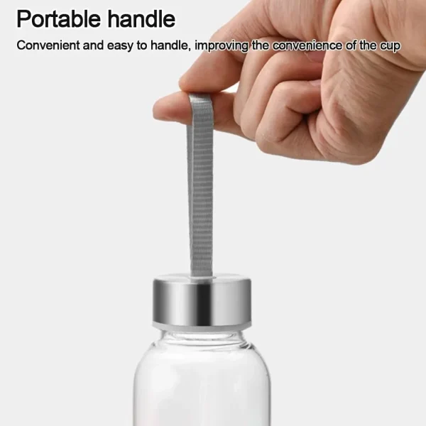1pc Transparent Plastic Water Bottle for Drinking Portable Sport Tea Coffee Cup Kitchen Tool Kids Water Bottle for School Office 5
