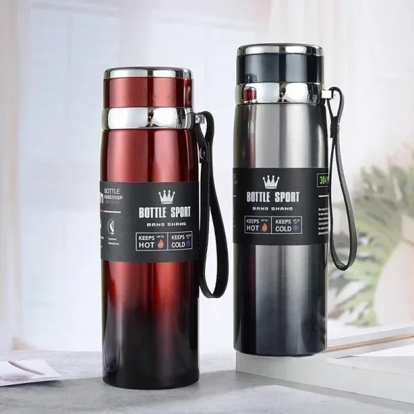 1L Thermal thermos Water Bottle Cold And Hot Coffee Thermal Thermos Vacuum Flasks Bottle Stainless Steel Thermos Bottle Gifts 2