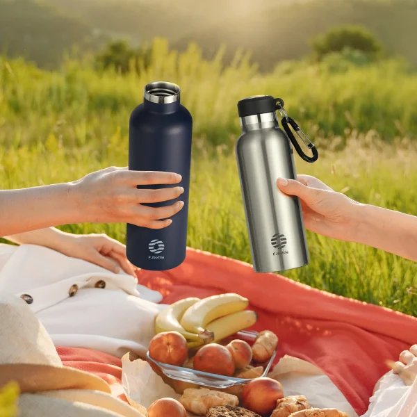 FEIJIAN Thermos Portable Water Bottle Stainless Steel Thermal Cup Leak-proof Flask Mini 500ML/600ML 6