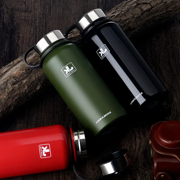 600/800/1100/1500ml Double Wall Thermos Cup Stainless Steel Vacuum Flask Insulation Bottle For Water Bottles Sports Shaker Mug 3