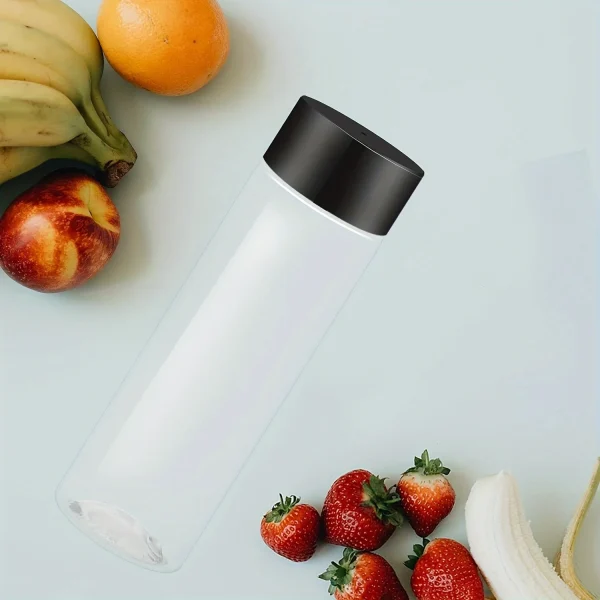 12pcs Portable Plastic Fruit Juice Bottle , Clear Bulk  Container For Indoor/Outdoor, Camping Drink  For Fridge Bar Supplies 3