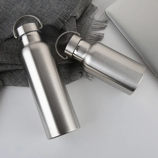 Stainless Steel Water Bottle Leak-proof Single Wall Large Capacity Wide Mouth Sports Water Bottles For Cycling Hiking Drinkware 3