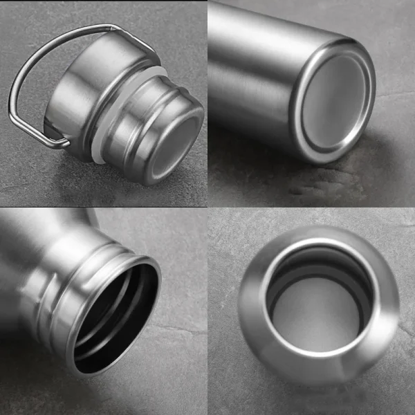 Stainless Steel Water Bottle Leak-proof Single Wall Large Capacity Wide Mouth Sports Water Bottles For Cycling Hiking Drinkware 4