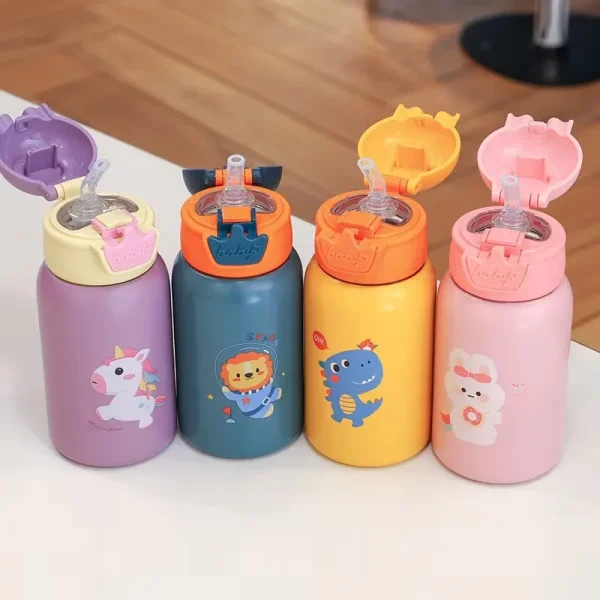 500ml Unicorn Kids Thermos Bottle Cute Children's Thermal Water Bottle Stainless Steel Thermos Mug For Kids Portable Water Cup 5