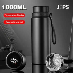 1000ML Smart Thermos Bottle Keep Cold and Hot Bottle Temperature Display Intelligent Thermos for Water Tea Coffee Vacuum Flasks 1