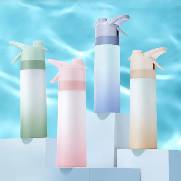 650ml Spray Water Bottle Portable Outdoor Sport Water Bottle for Girls Gym Fitness Drinking Drinkware Hiking Riding Water Bottle 4