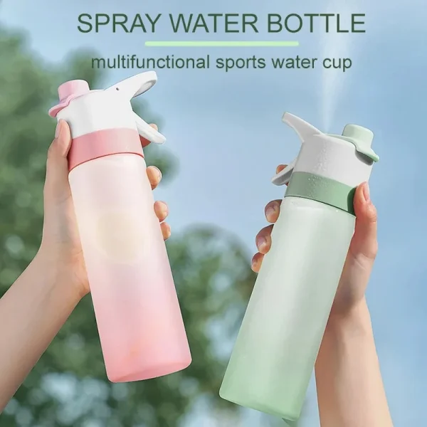650ml Spray Water Bottle Portable Outdoor Sport Water Bottle for Girls Gym Fitness Drinking Drinkware Hiking Riding Water Bottle 5