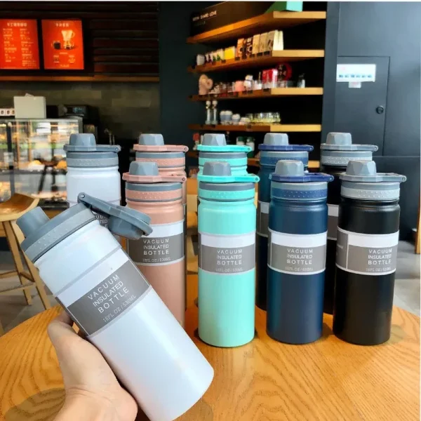 530ML Tyeso Thermal Water Bottle Stainless Steel Coffee Thermal Mug Vacuum Flask Insulated Sport Travel Thermos Cup Kettle 2