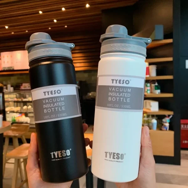 530ML Tyeso Thermal Water Bottle Stainless Steel Coffee Thermal Mug Vacuum Flask Insulated Sport Travel Thermos Cup Kettle 3