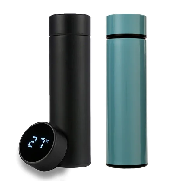 Stainless Steel Smart Water Bottle, Leak Proof, Double Walled, Keep Drink Hot & Cold, LCD Temperature Display 1