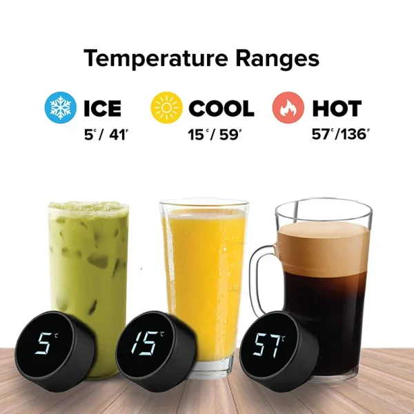 Stainless Steel Smart Water Bottle, Leak Proof, Double Walled, Keep Drink Hot & Cold, LCD Temperature Display 4