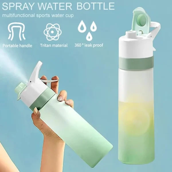 650/700ML Gradient Plastic Water Bottle with Straw Large Capacity Sports Portable Travel Water Bottle For Outdoor Travel 3