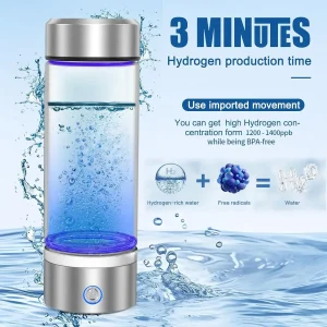 Rechargeable Hydrogen Water Bottle Alkaline Maker Portable Ionizer Cup Super Antioxidant Rich Generator for Health 1