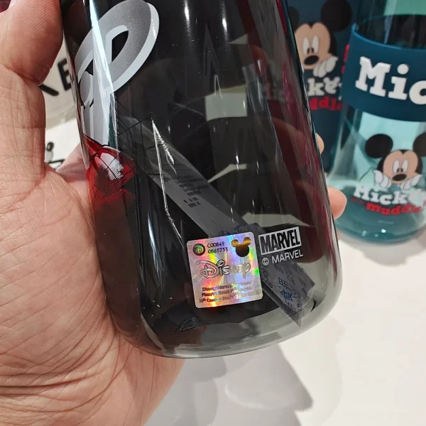 600ML Disney Mickey Minnie Mouse Water Cup Large Capacity Sport Water Bottle Cartoon Spiderman Plastic Water Bottle for Kid 6