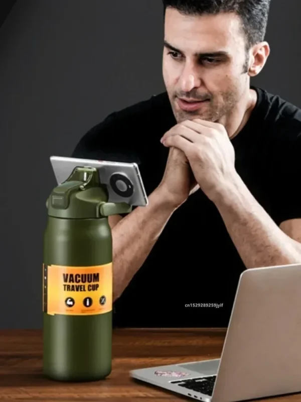 Thermal Mug 26oz/33oz/40oz/50oz Outdoor Thermos Stainless Steel Vacuum Flasks Cold and Hot Sports Water Bottle with Straw 5