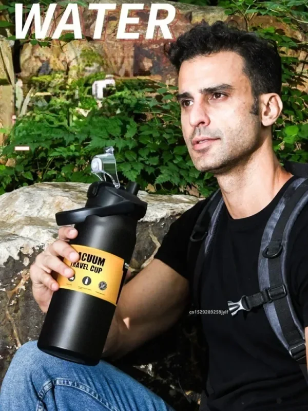 Thermal Mug 26oz/33oz/40oz/50oz Outdoor Thermos Stainless Steel Vacuum Flasks Cold and Hot Sports Water Bottle with Straw 6