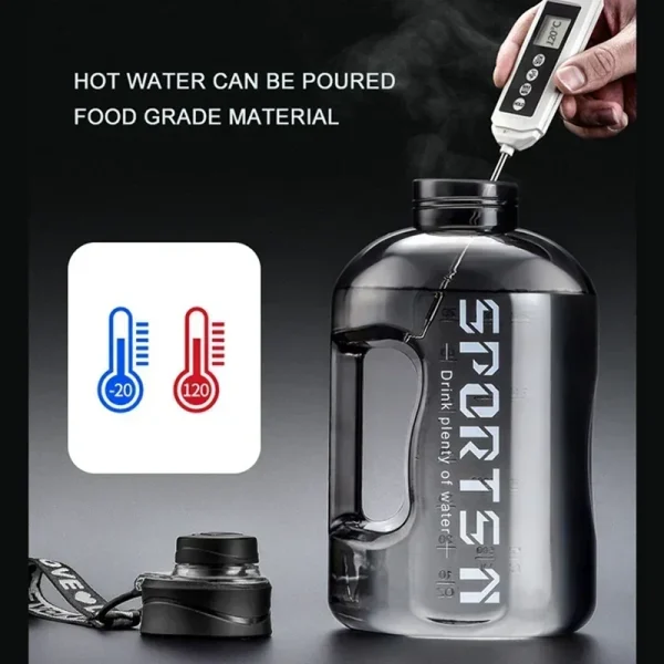 2.7L Fitness Water Bottle Gym Cycling Cup Portable Large Capacity Water Bottle For Fitness Camping Men Water Kettle 2