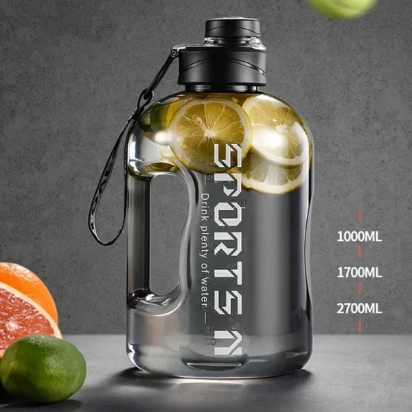 2.7L Fitness Water Bottle Gym Cycling Cup Portable Large Capacity Water Bottle For Fitness Camping Men Water Kettle 5