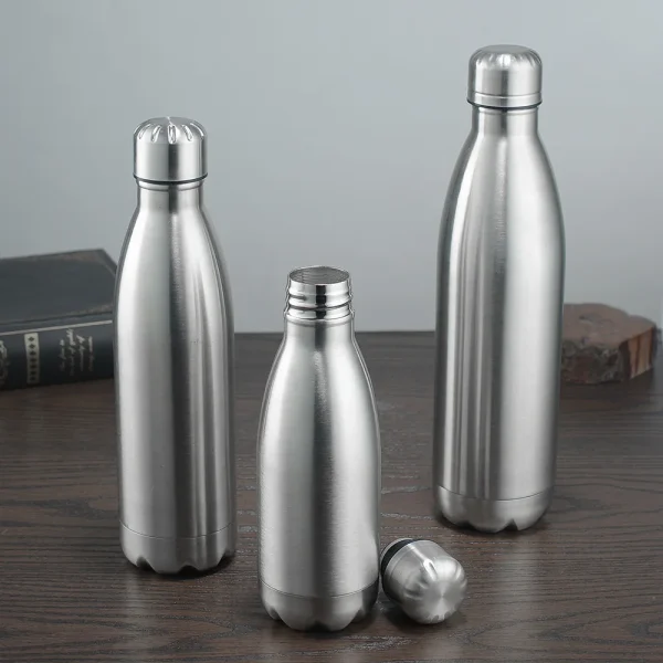 500 750 1000ml Water Bottles Stainless Steel Water Bottle 1 Liter Free Shipping Items, Drink Bottle for Sport Travel Cups 1