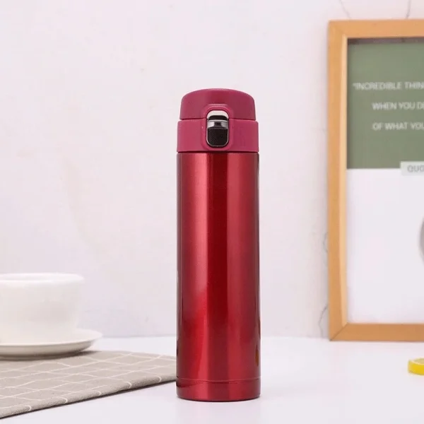 Students Go To School Thermos Cup Creative Bullet Cover Direct Drinking Water Cup Simple Solid Color Durable and Practical 5