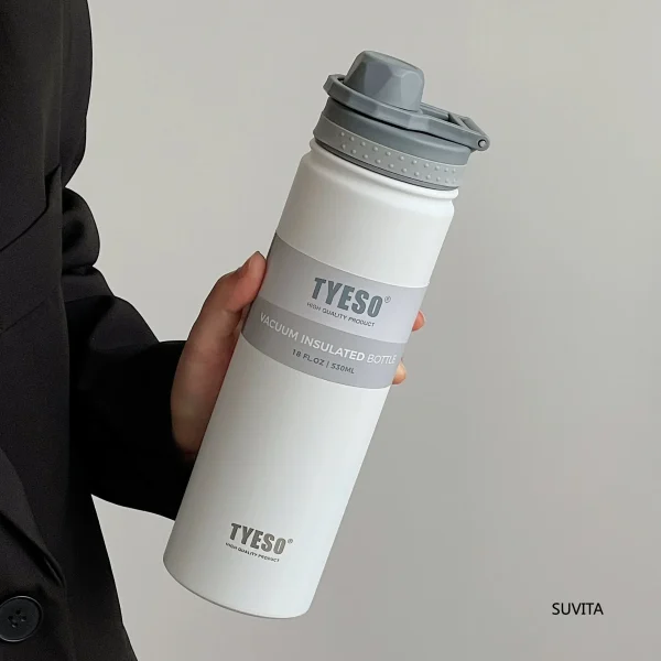 Tyeso 530/750ML Thermos Bottle Stainless Steel Vacuum Flask Travel Cup Insulated Water Bottle Sport Thermal Mug Hot Cold Mug 1