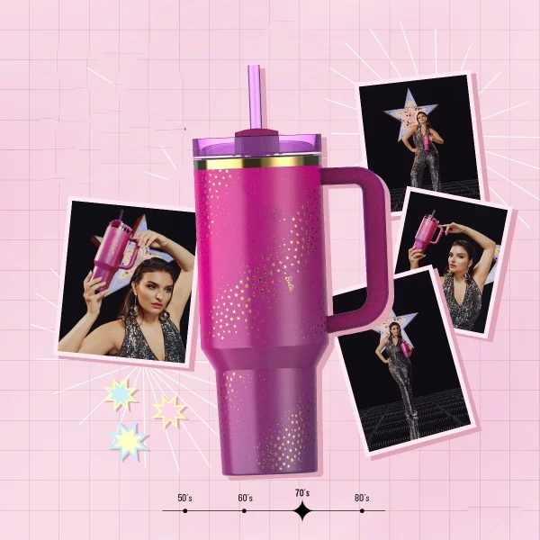 40oz Stainless Steel Vacuum Mug Double Wall Vacuum Water Bottle with Straw Car Cup Insulation Cold Beer Cup Travel Sports Cup 4