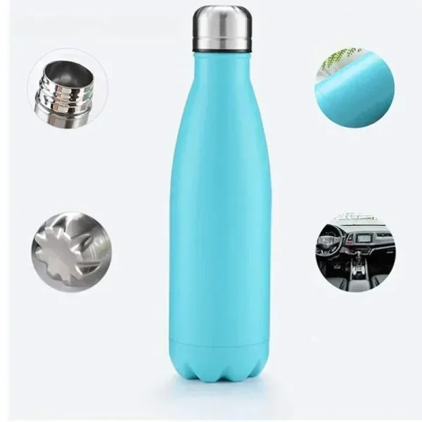 350/500/750/1000ml Double Wall Stainles Steel Thermos Bottle Keep Hot and Cold Insulated Vacuum Flask Sport Water Bottle 4