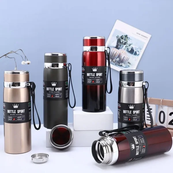 800ML Thermal Water Bottle Stainless Steel Thermos Vacuum Flasks Cold and Hot Water Bottle For Coffee Tea Bottle gifts 1