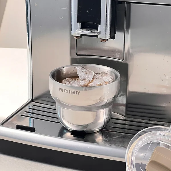 WORTHBUY 304 Stainless Steel Coffee Mug Double-Layer Heat-Resistant Tea Milk Coffee Cup Portable Durable Drinking Cup Drinkware 6