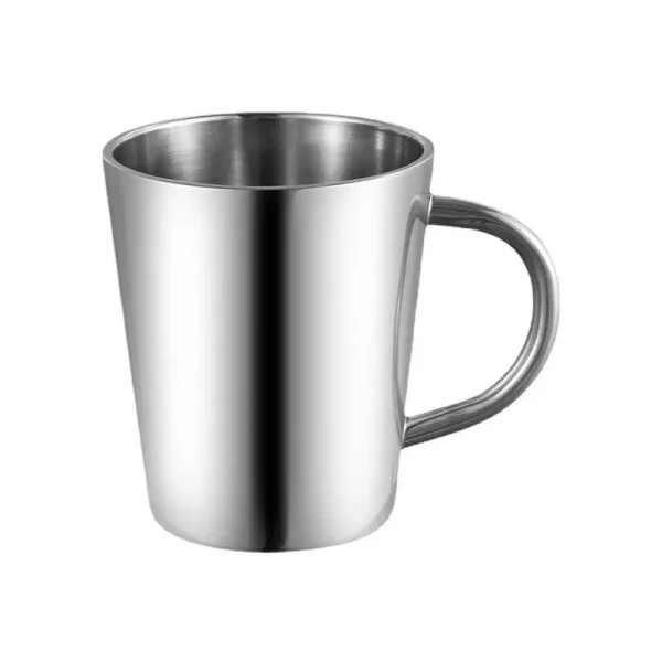 300ml Stainless Steel Water Cup Double-Layer Thermal Coffee Beer Mug with Handle Anti-fall Heat Insulation Coffee Cup Drinkware 6