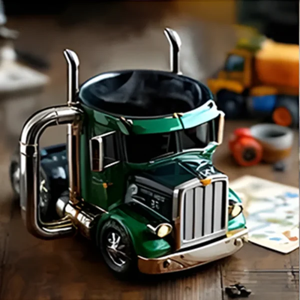1pcs truck driver coffee mug,semi truck coffee mug,Perfect For Truckers and Coffee Enthusiasts – Ideal Gift For lorry Lovers 6