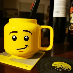 Cartoon Ceramic Mug Cup 250ML with Cute Impish Expression Figure Head Pattern Coffee Milk Tea Drinkware for Couple Friend Family 1
